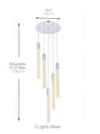 Crystal Linear Pendant Light