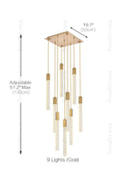 Crystal Linear Pendant Light