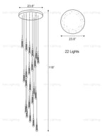 Crystal Raindrop Pendant Light