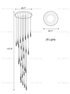 Crystal Raindrop Pendant Light