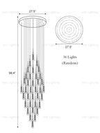 Crystal Raindrop Pendant Light