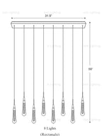 Crystal Raindrop Pendant Light