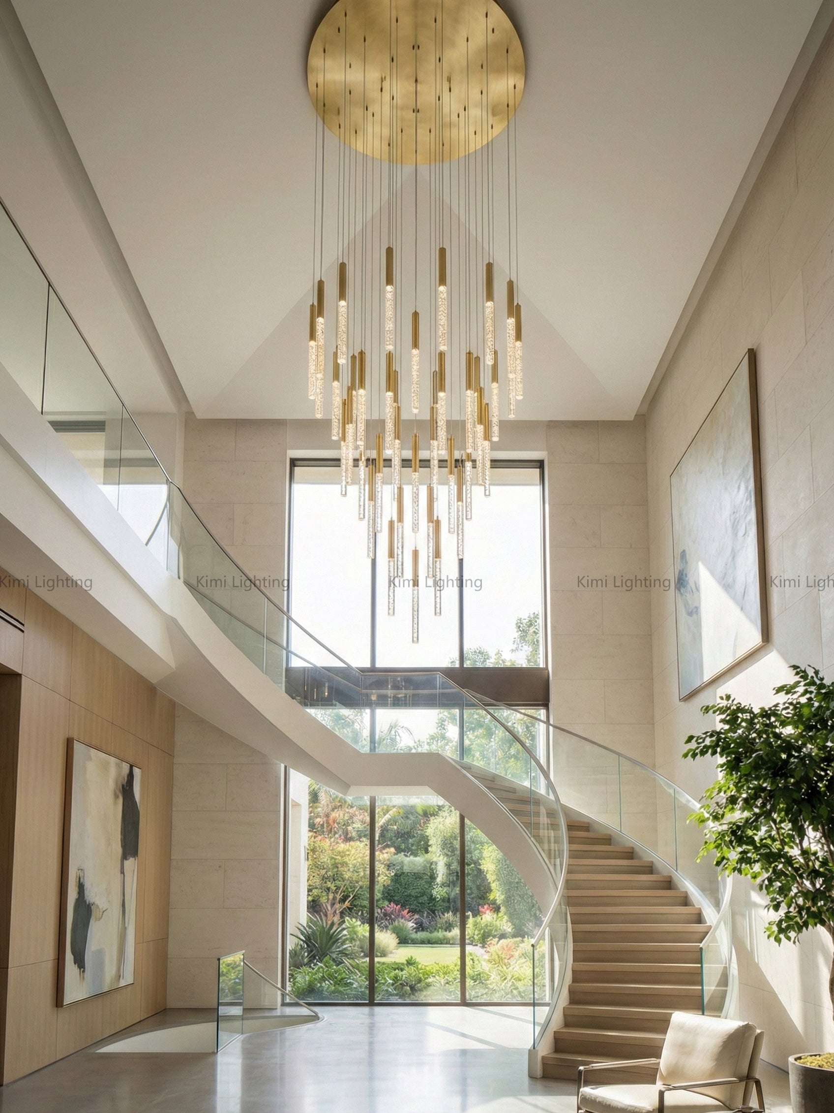 Crystal Tube Chandelier