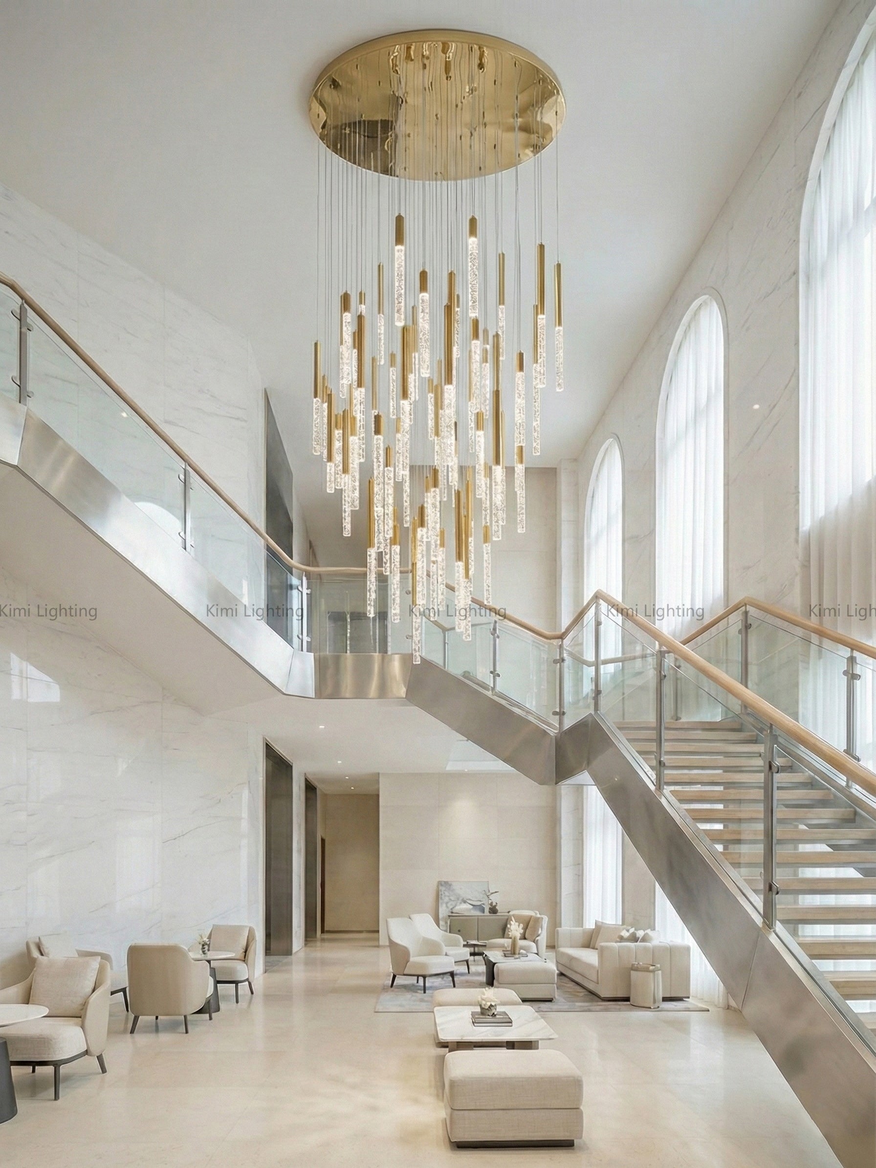 Crystal Tube Chandelier