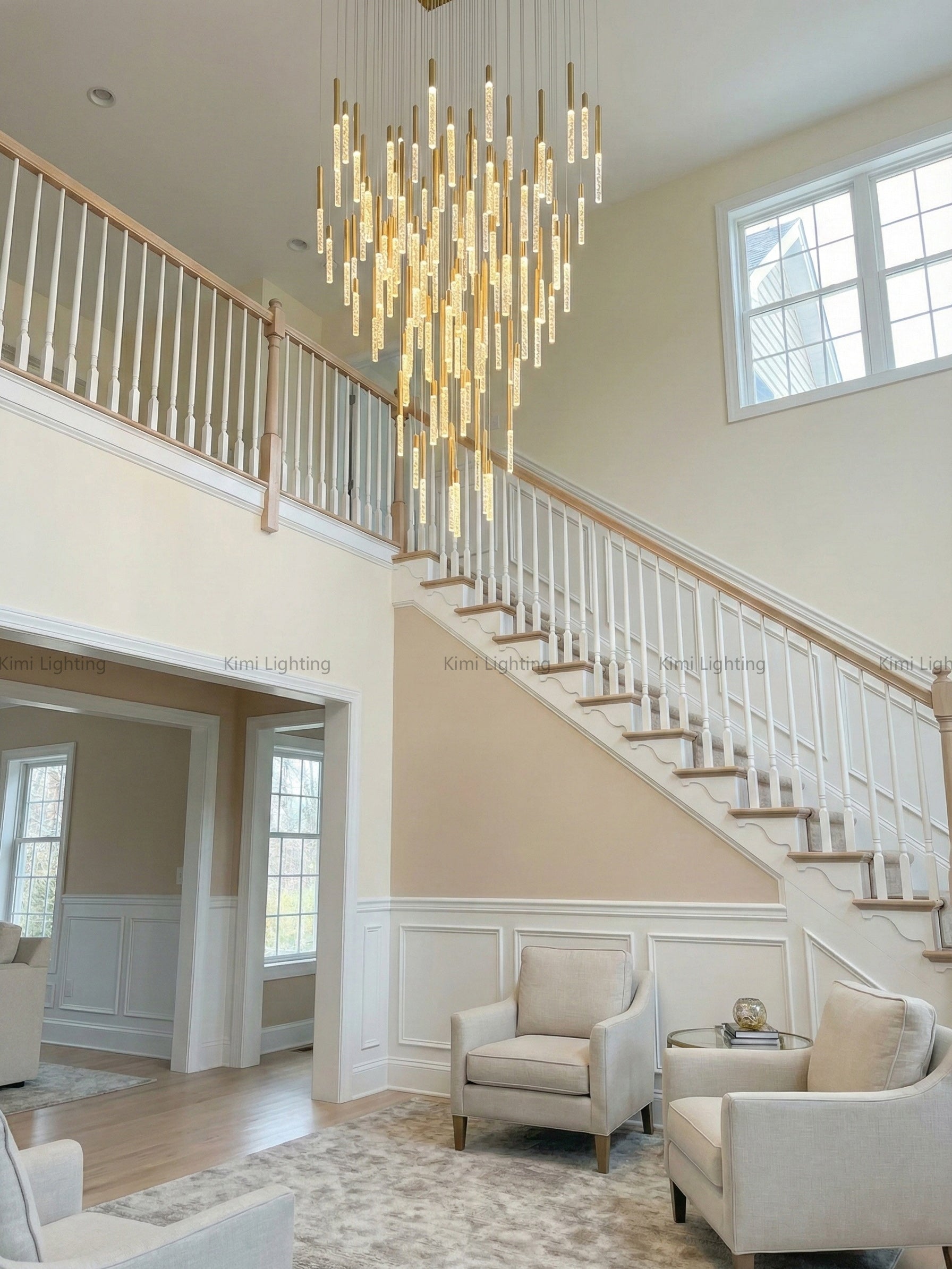 Crystal Tube Chandelier