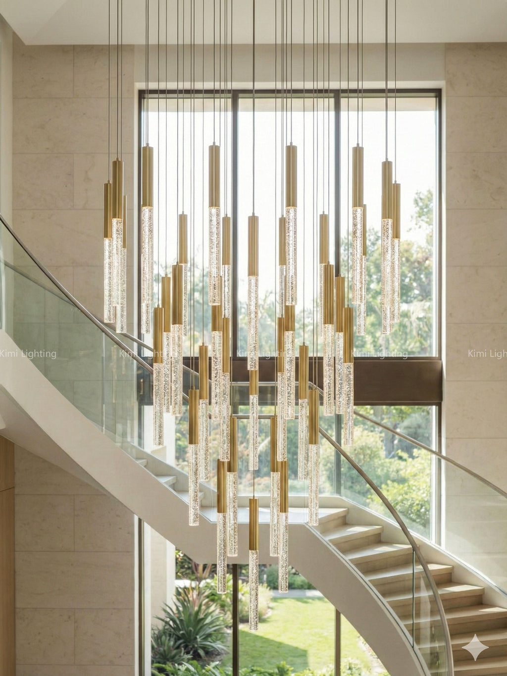 Crystal Tube Chandelier