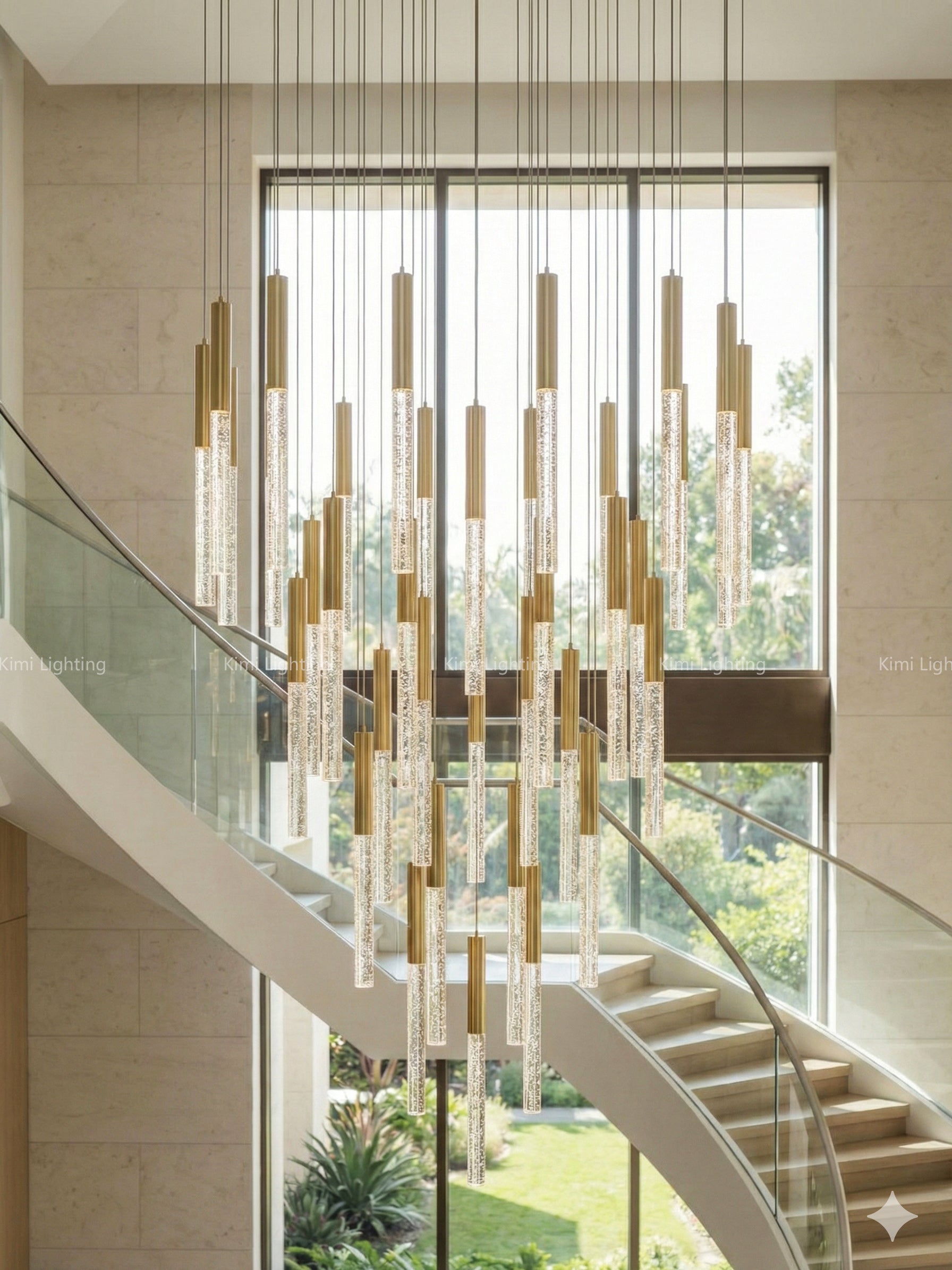 Crystal Tube Chandelier