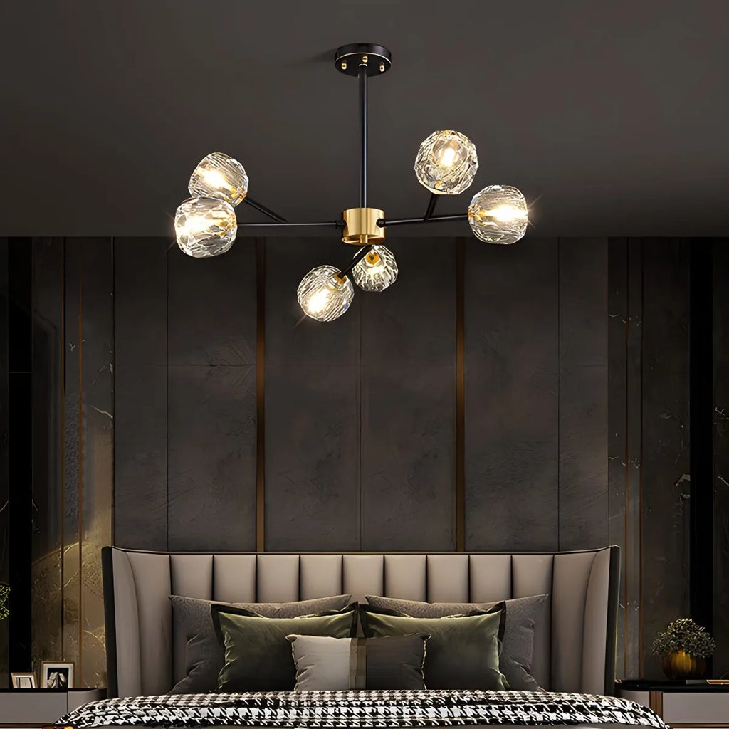 Crystal Ball Round Cluster Chandelier