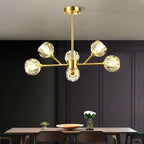 Crystal Ball Round Cluster Chandelier