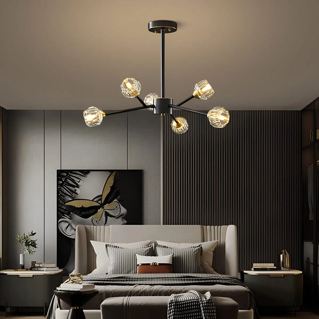 Crystal Ball Round Cluster Chandelier