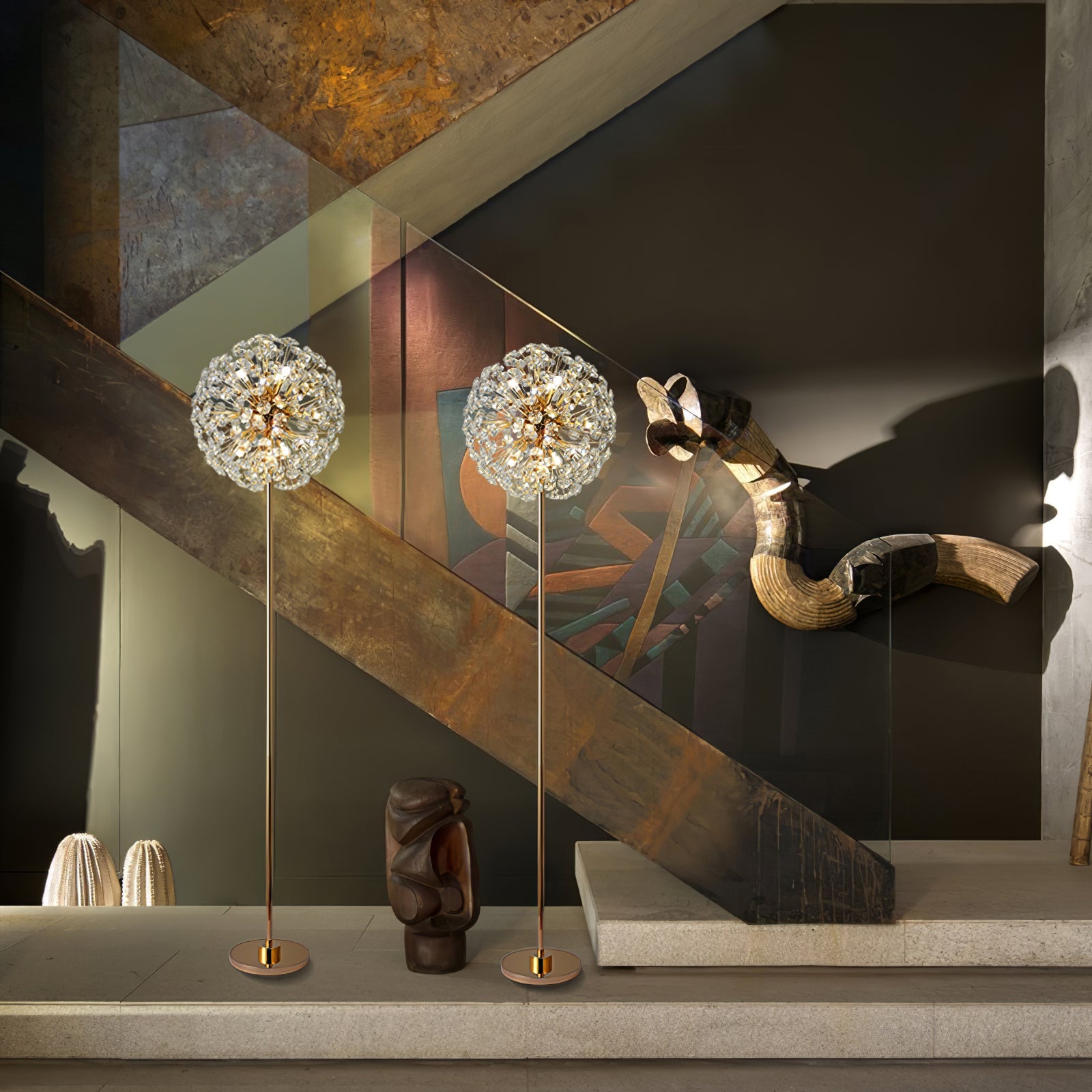 Crystal Dandelion Floor Lamp