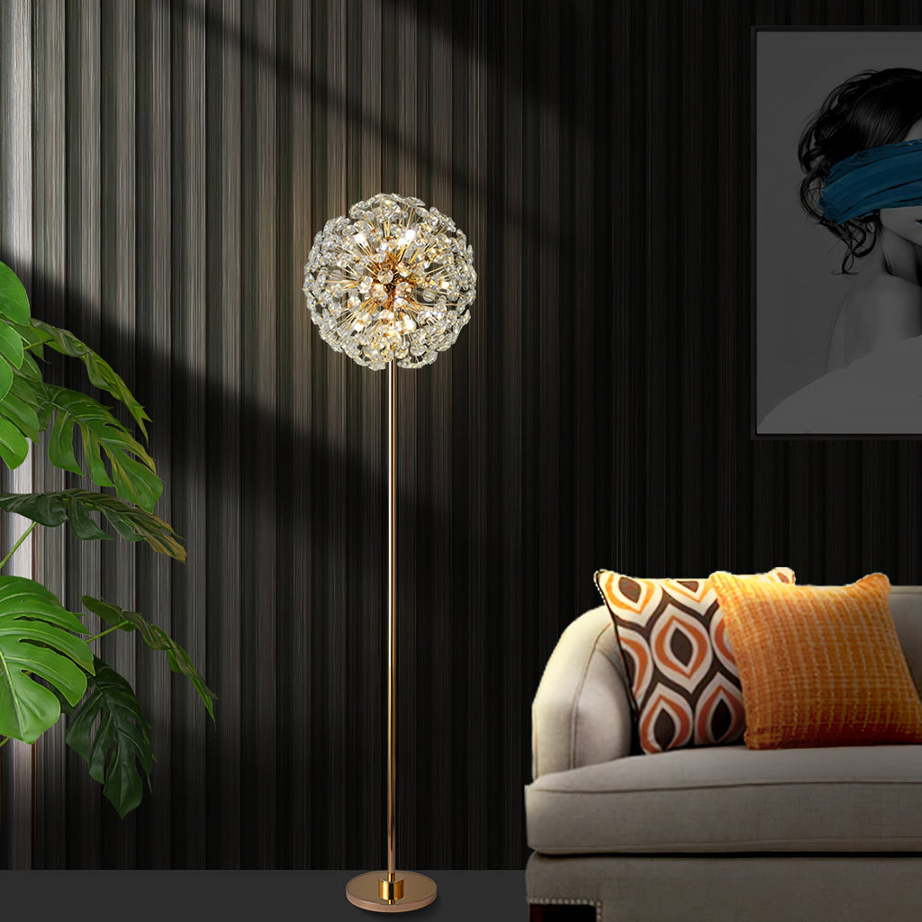 Crystal Dandelion Floor Lamp