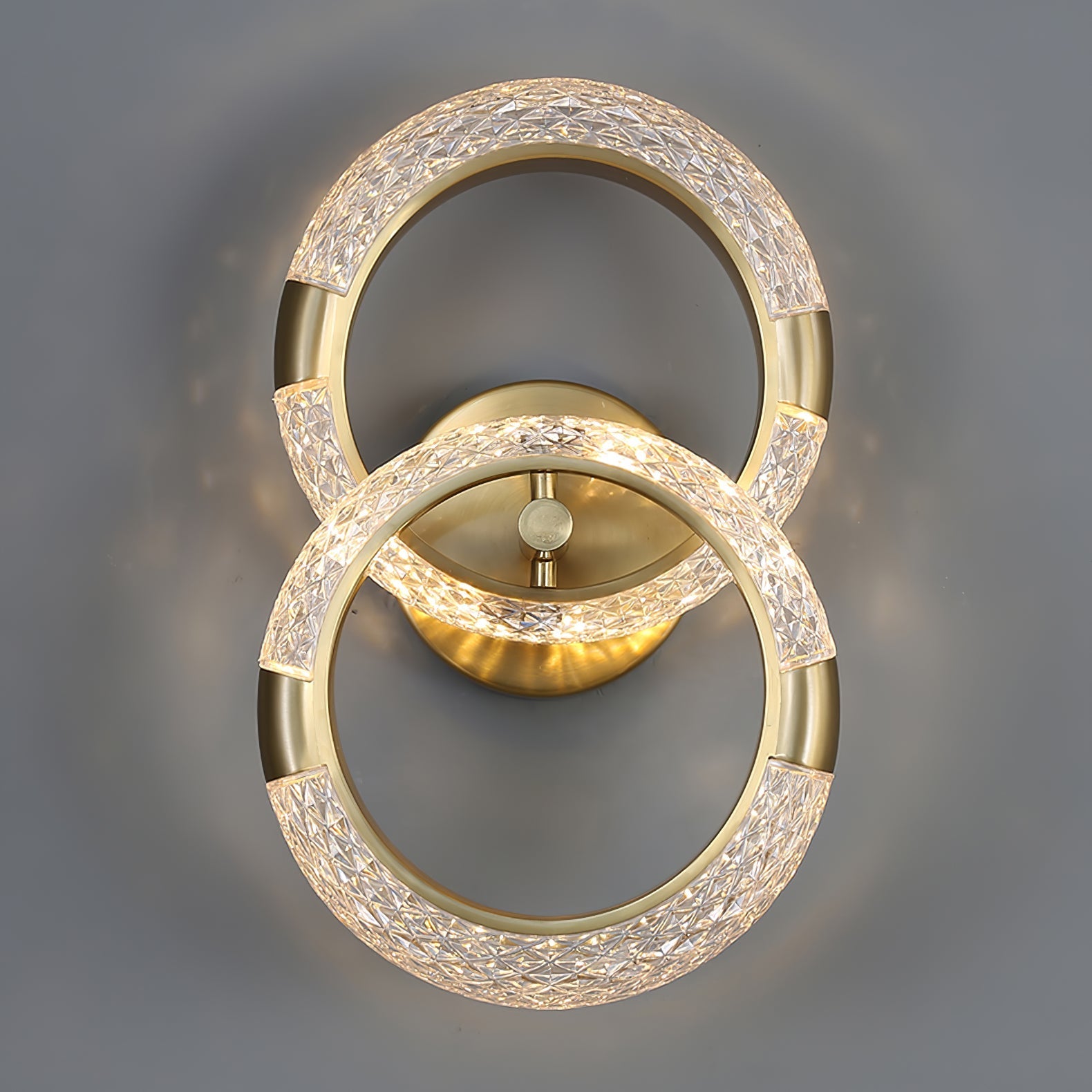 Crystal LED Round Wall Light