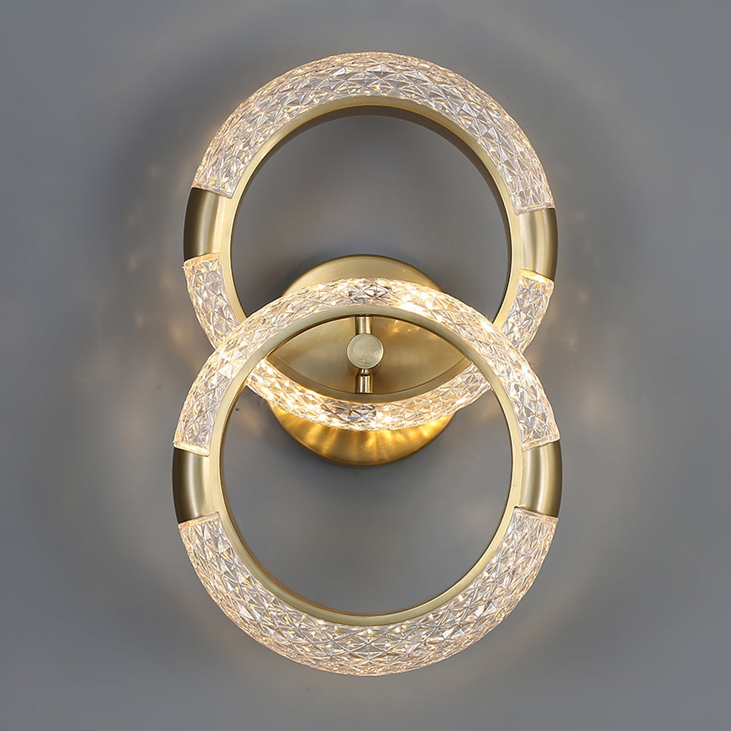 Crystal LED Round Wall Light