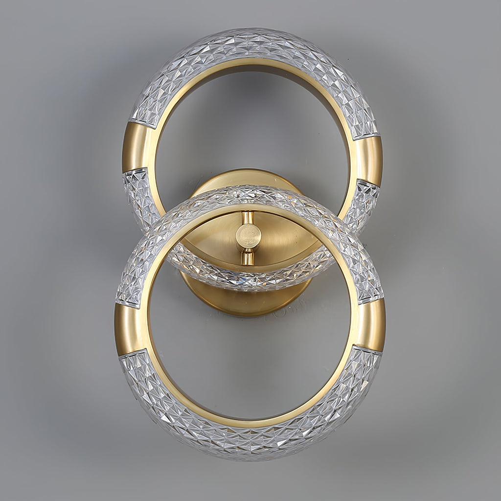 Crystal LED Round Wall Light