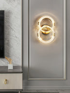 Crystal LED Round Wall Light