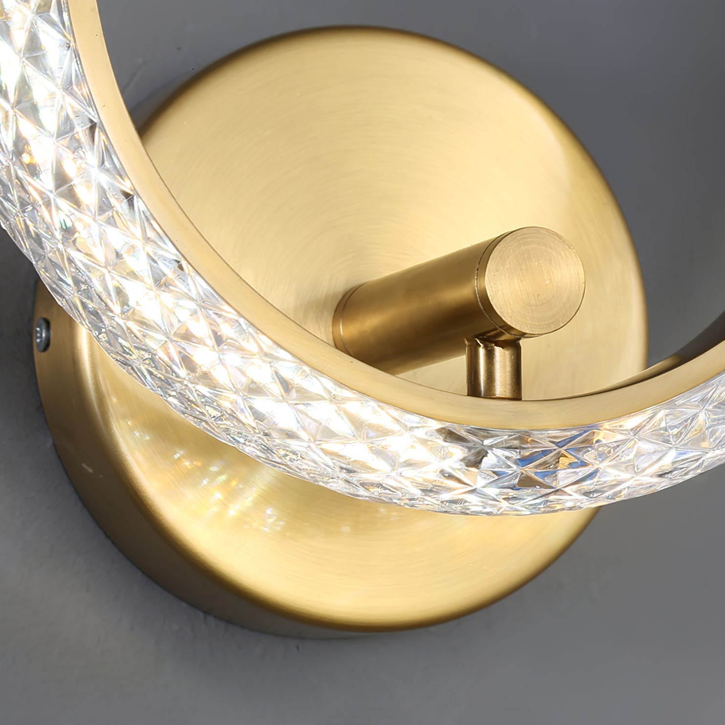 Crystal LED Round Wall Light