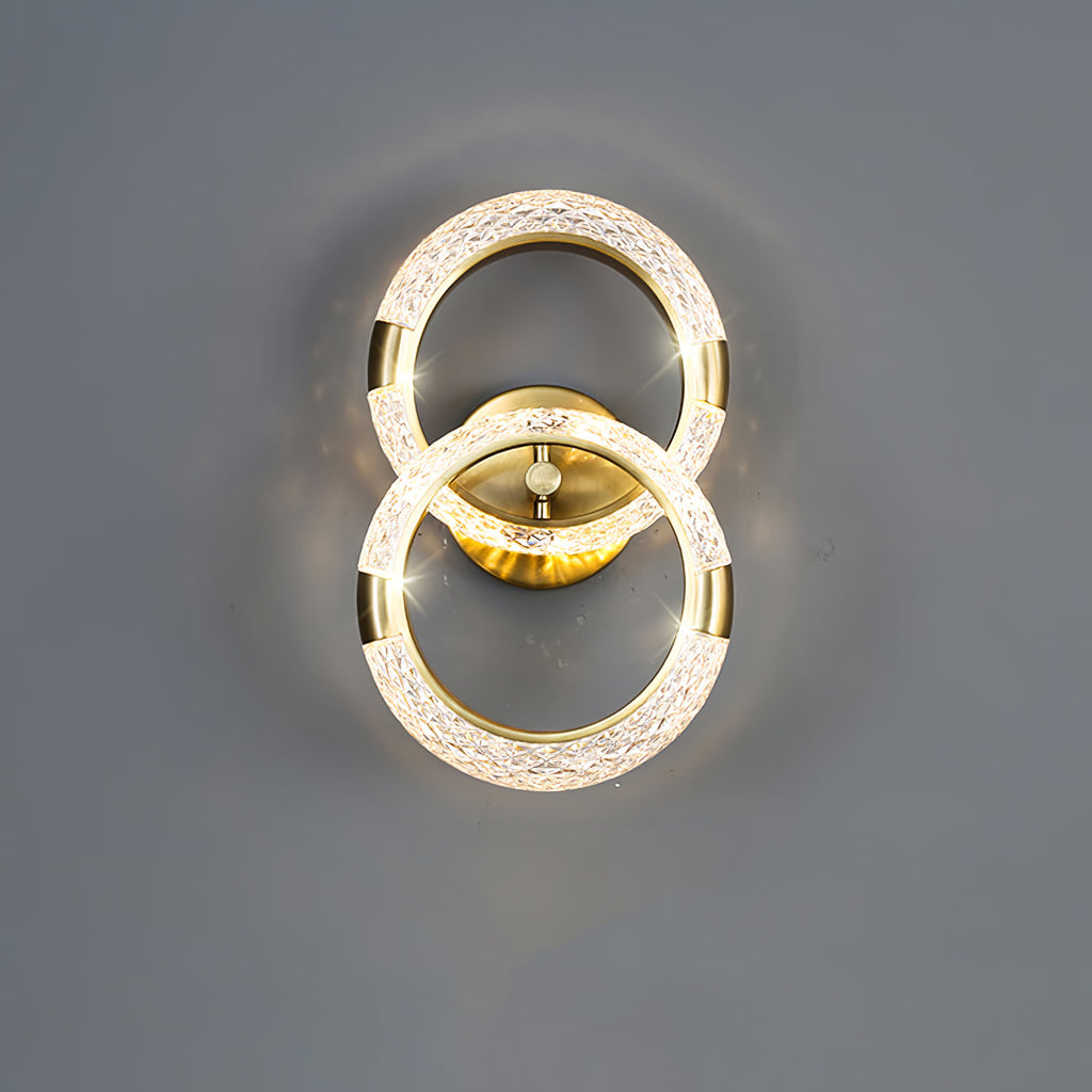 Crystal LED Round Wall Light