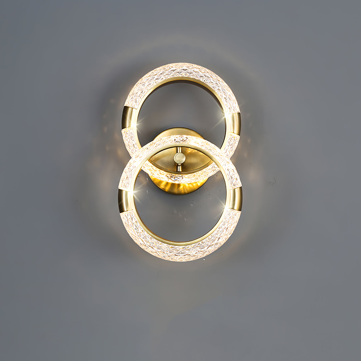 Crystal LED Round Wall Light