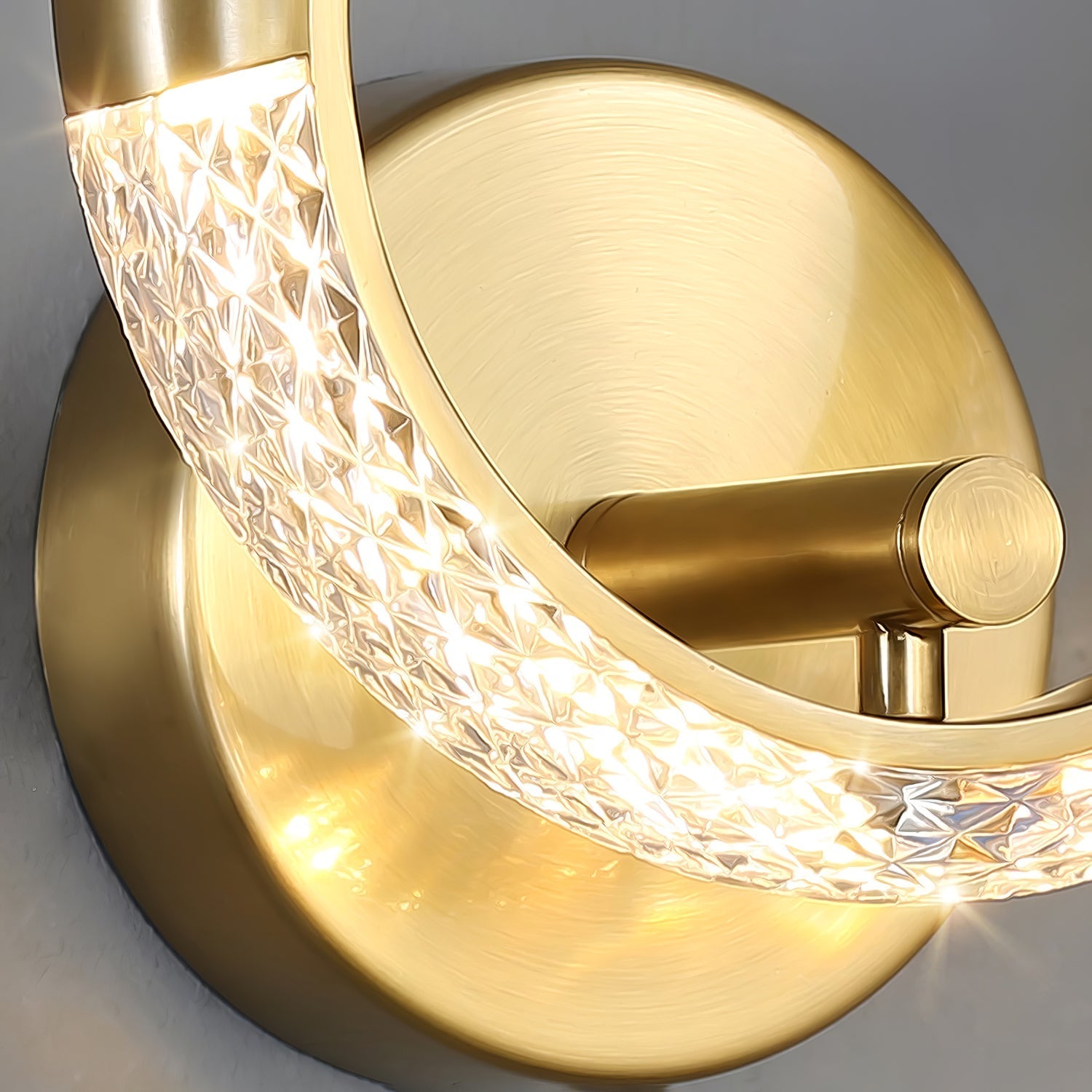 Crystal LED Round Wall Light