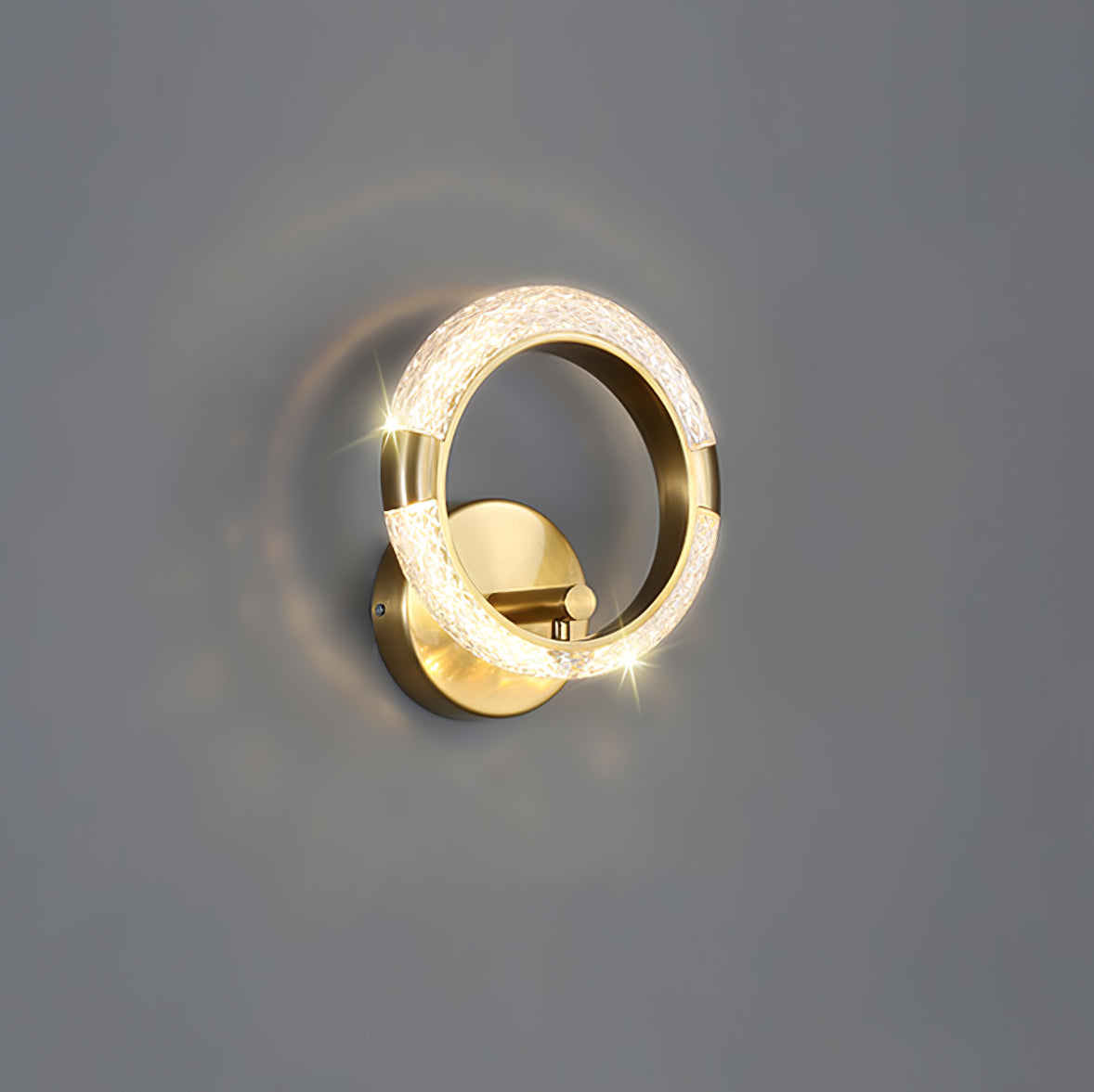 Crystal LED Round Wall Light