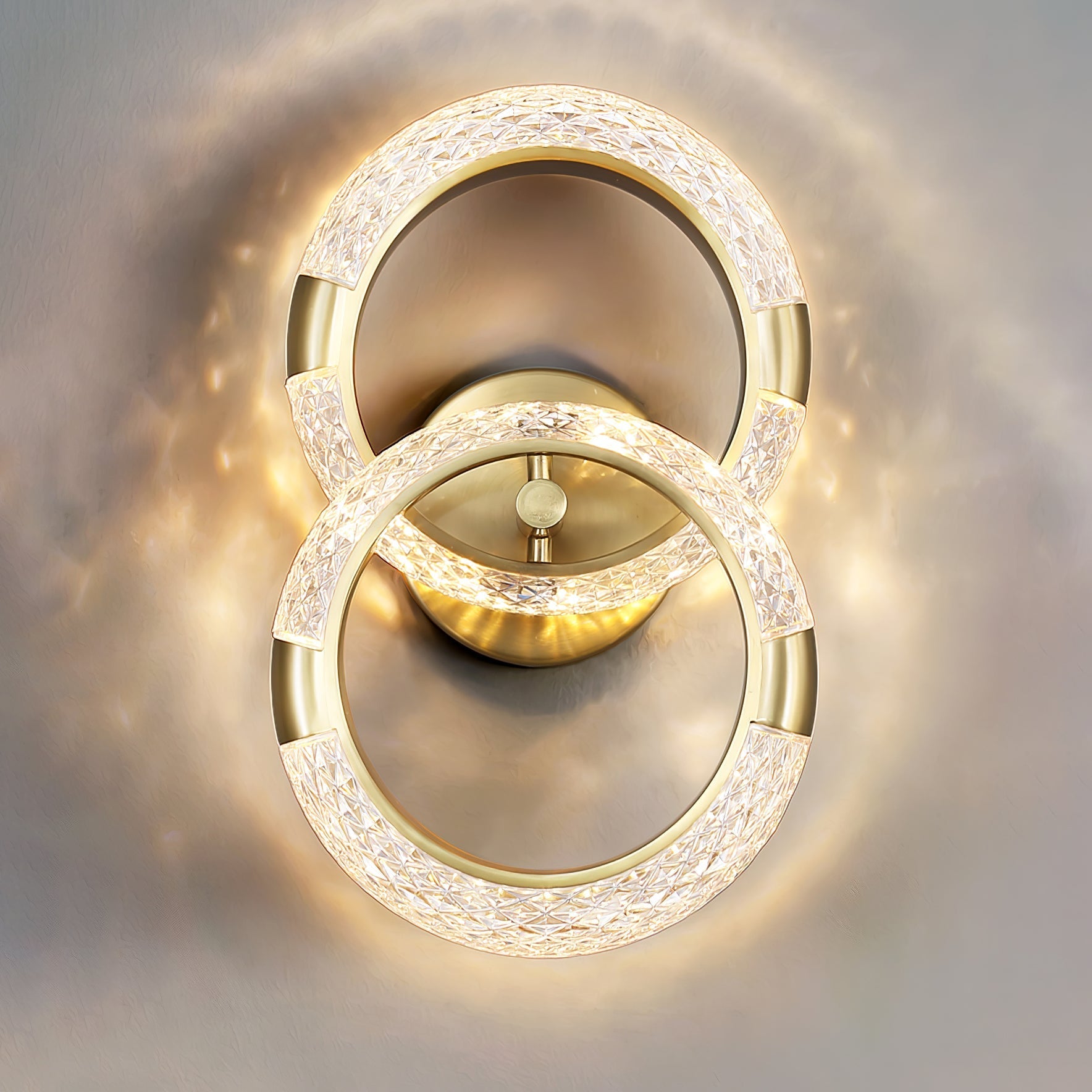 Crystal LED Round Wall Light