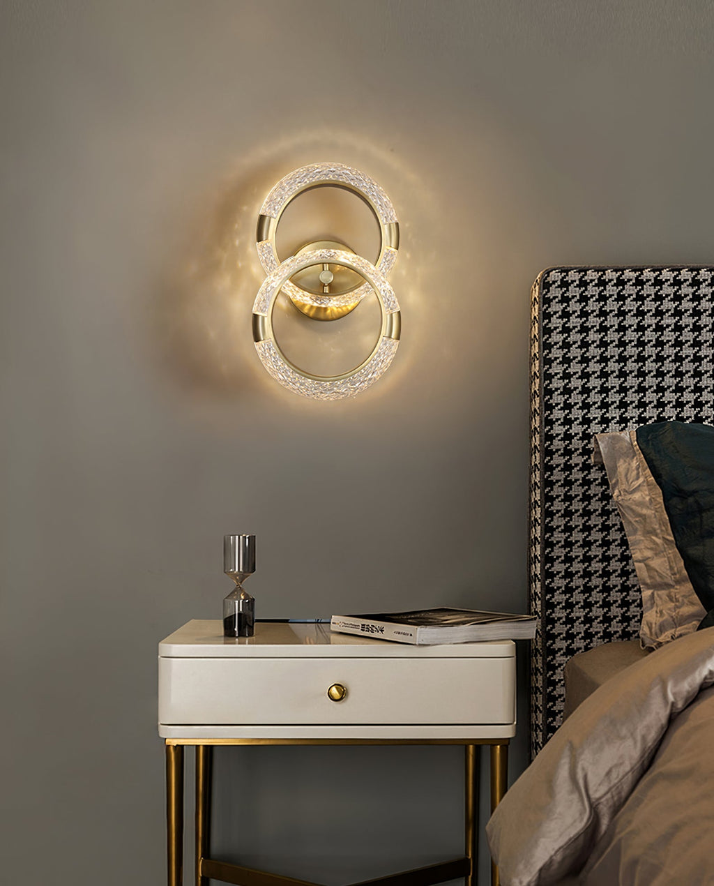 Crystal LED Round Wall Light