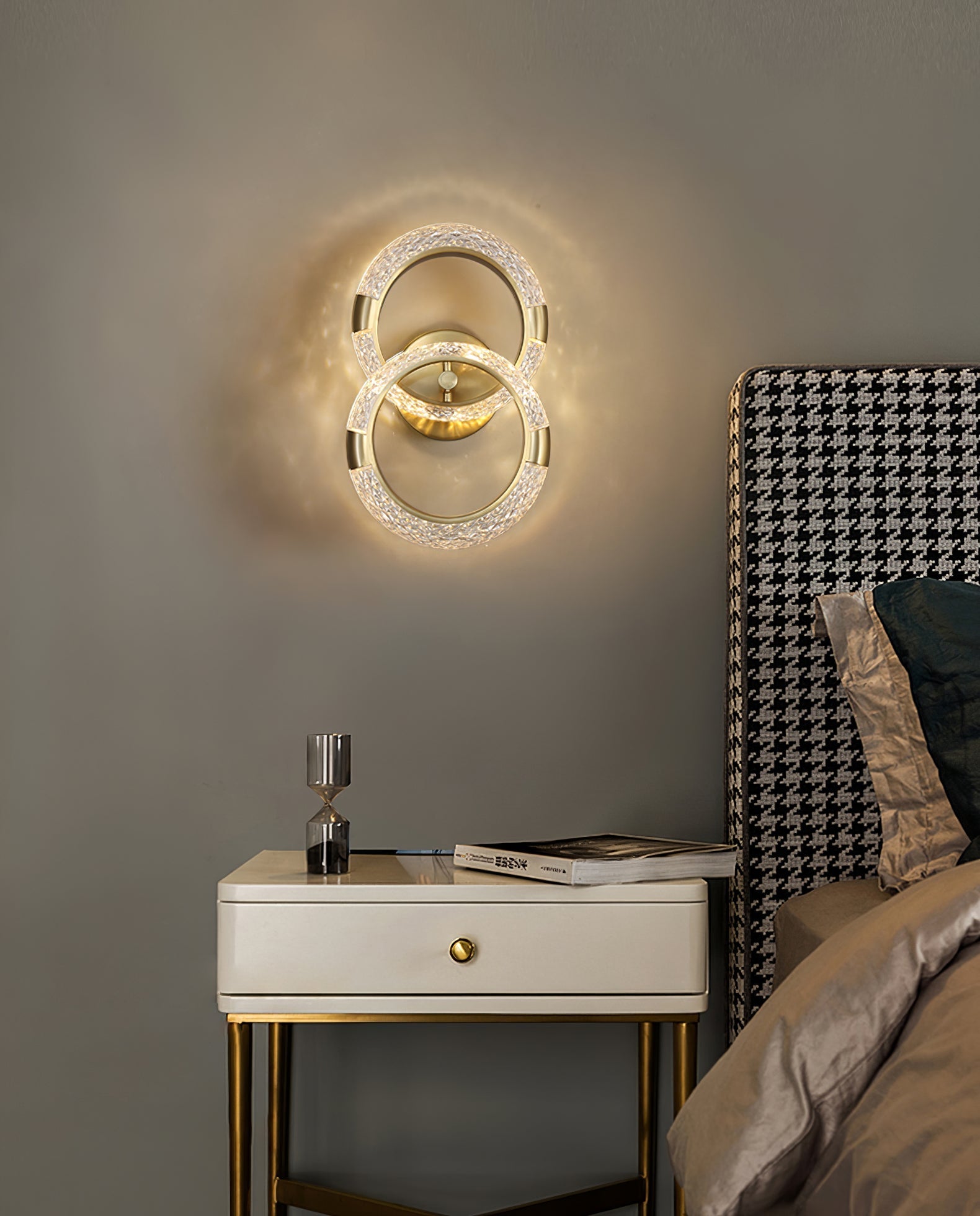 Crystal LED Round Wall Light