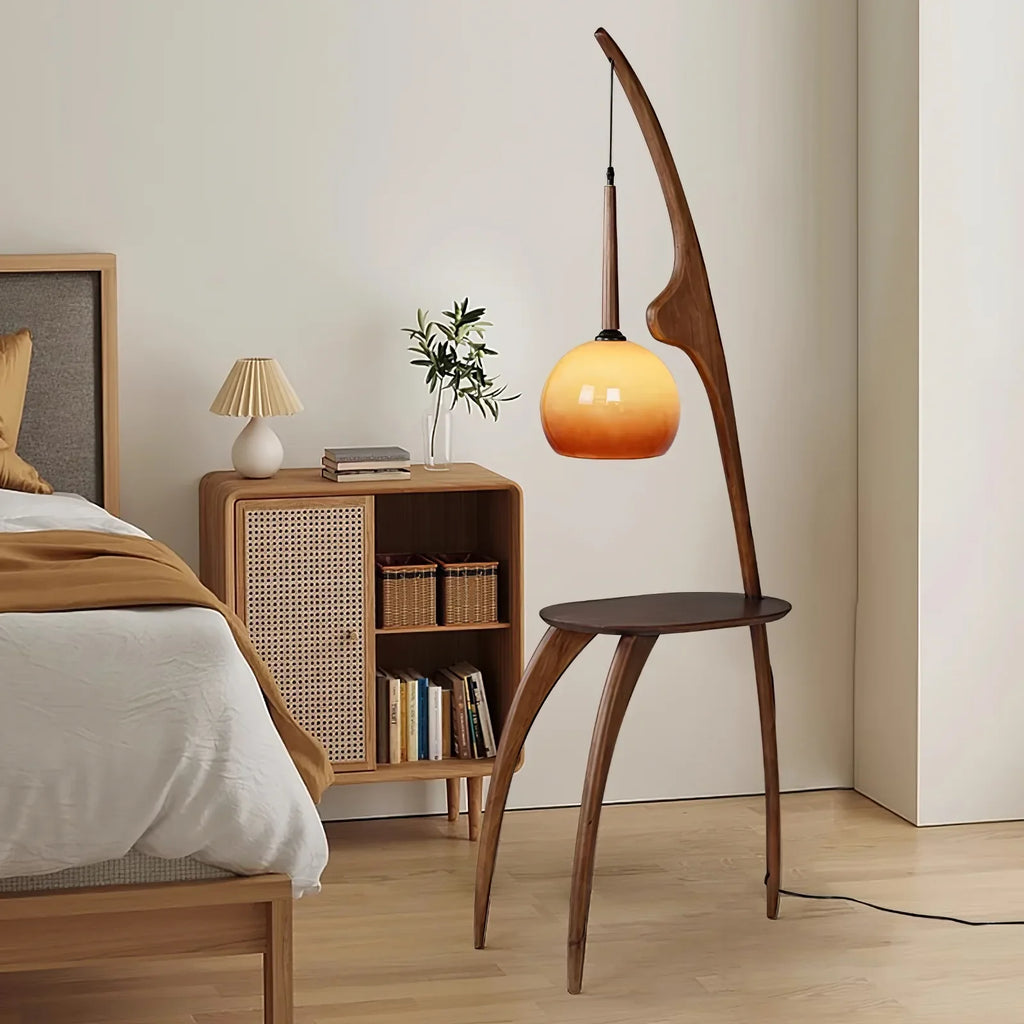 Curved Mantis Floor Lamp