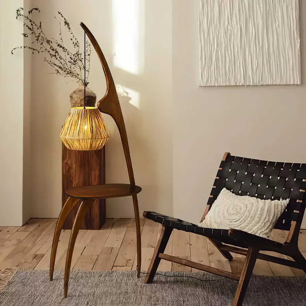 Curved Mantis Floor Lamp