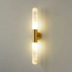 Cylindrical Alabaster Slim Wall Lamp
