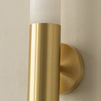 Cylindrical Alabaster Slim Wall Lamp