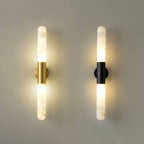 Cylindrical Alabaster Slim Wall Lamp