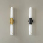Cylindrical Alabaster Slim Wall Lamp