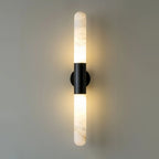 Cylindrical Alabaster Slim Wall Lamp