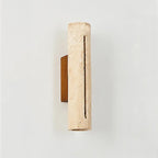 Cylindrical Travertine Wall Lamp