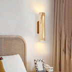 Cylindrical Travertine Wall Lamp