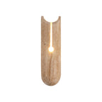 Cylindrical Y Shaped Travertine Wall Lamp