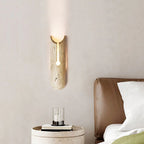 Cylindrical Y Shaped Travertine Wall Lamp