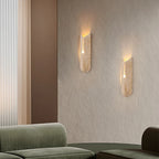 Cylindrical Y Shaped Travertine Wall Lamp