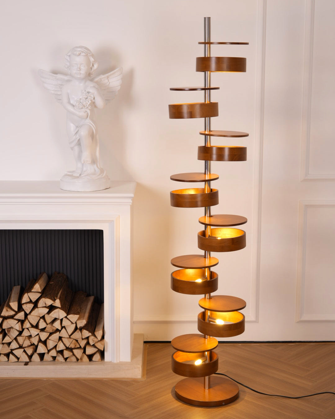 Cylindrical Flow Floor Lamp