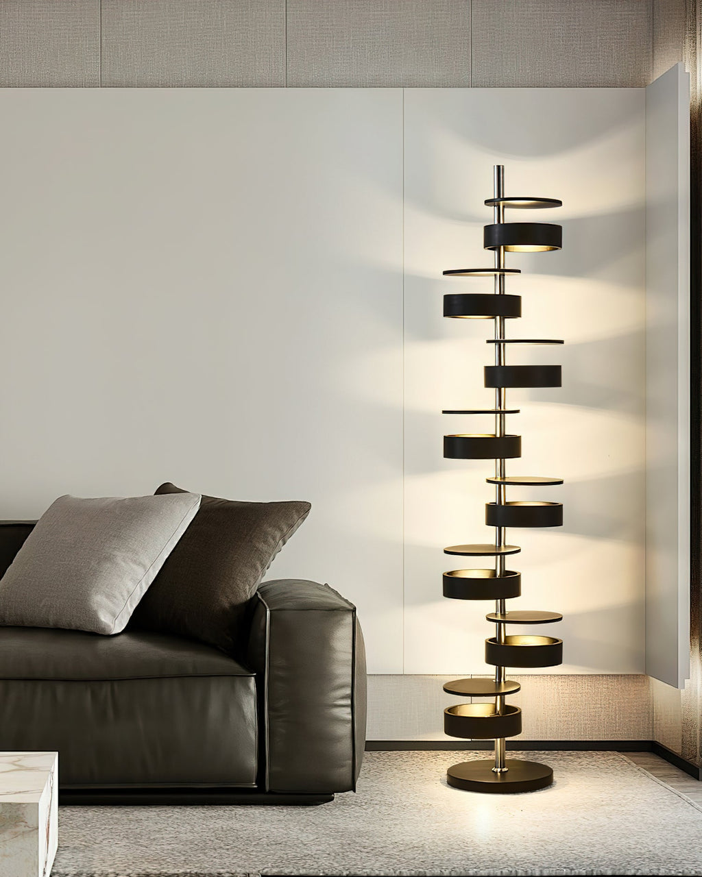 Cylindrical Flow Floor Lamp