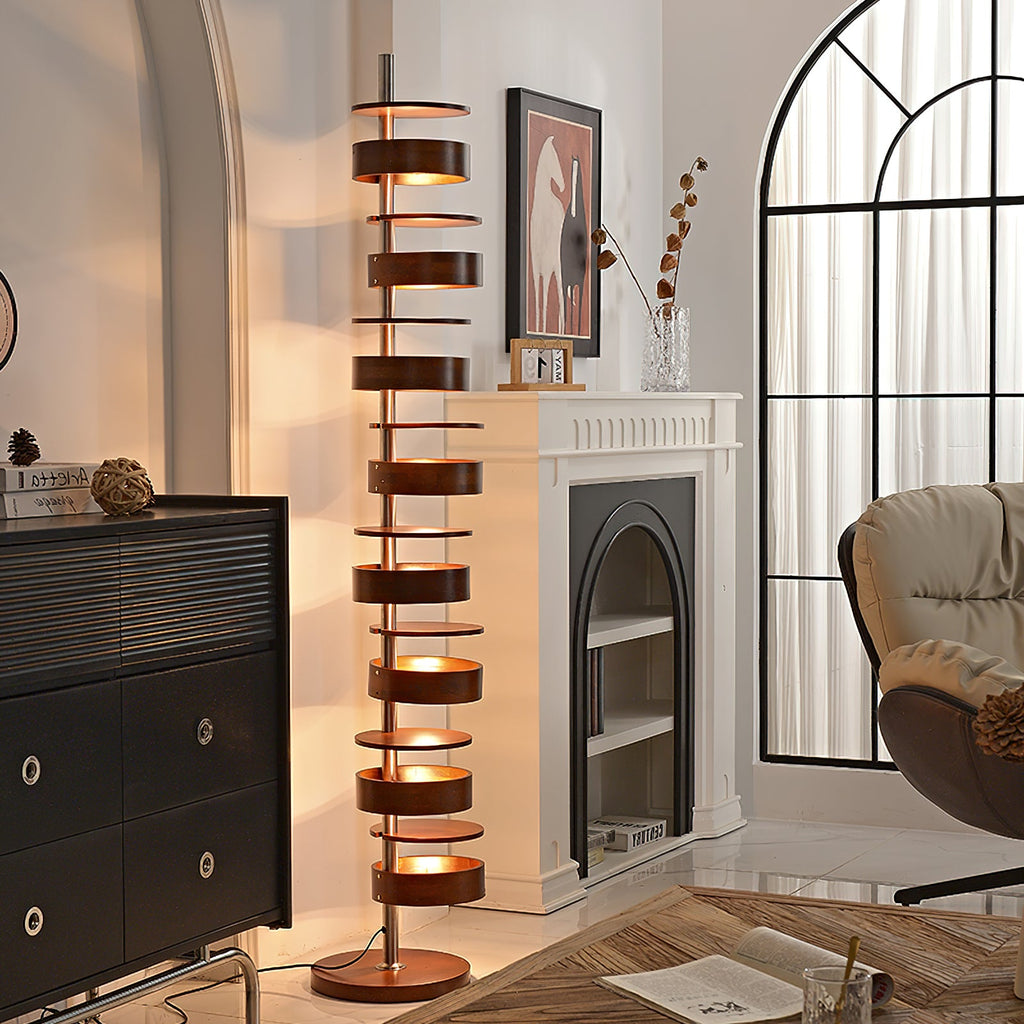 Cylindrical Flow Floor Lamp
