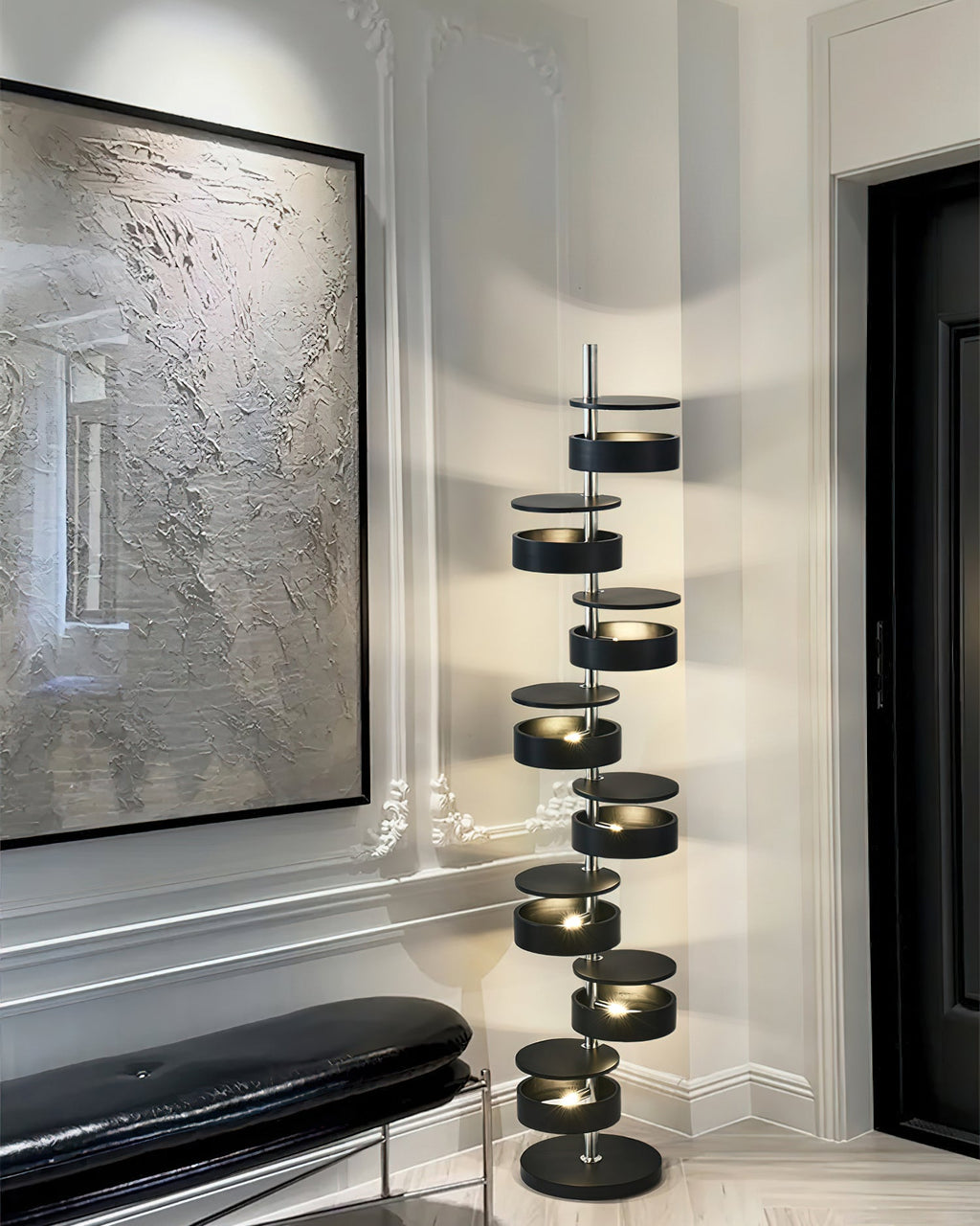 Cylindrical Flow Floor Lamp