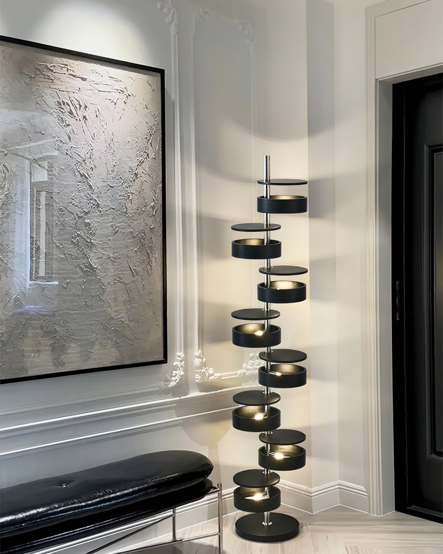 Cylindrical Flow Floor Lamp