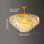 Light Luxury Crystal Chandelier for Living Room