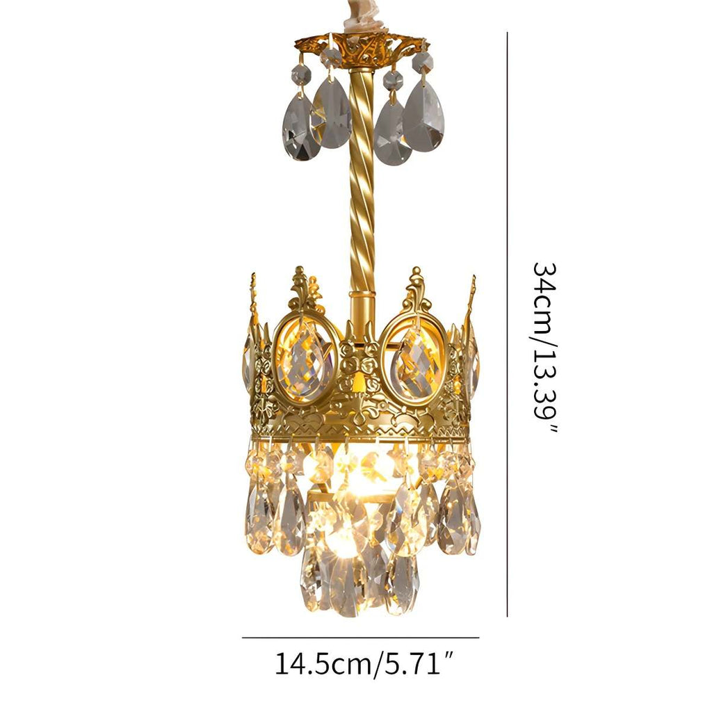 French Retro Crystal Chandelier for Dining Room