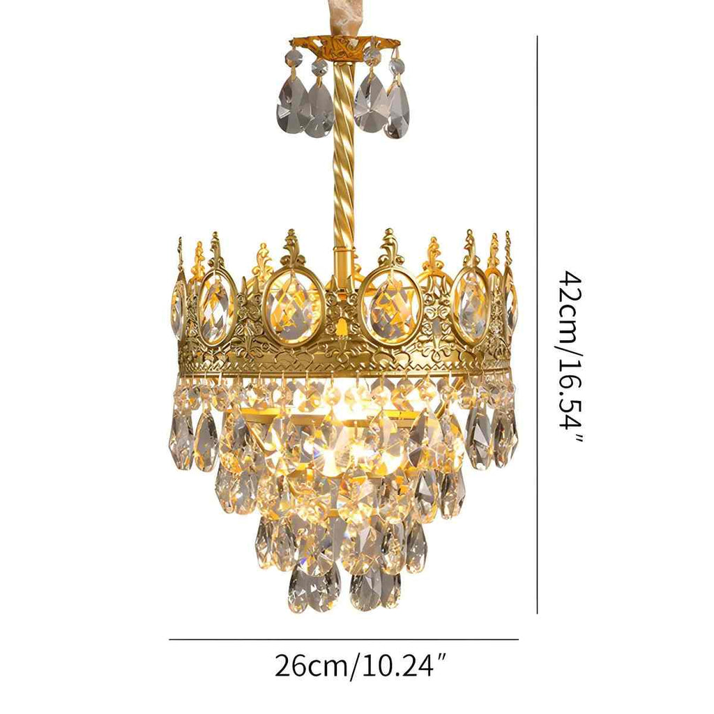 French Retro Crystal Chandelier for Dining Room