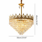 French Retro Crystal Chandelier for Dining Room