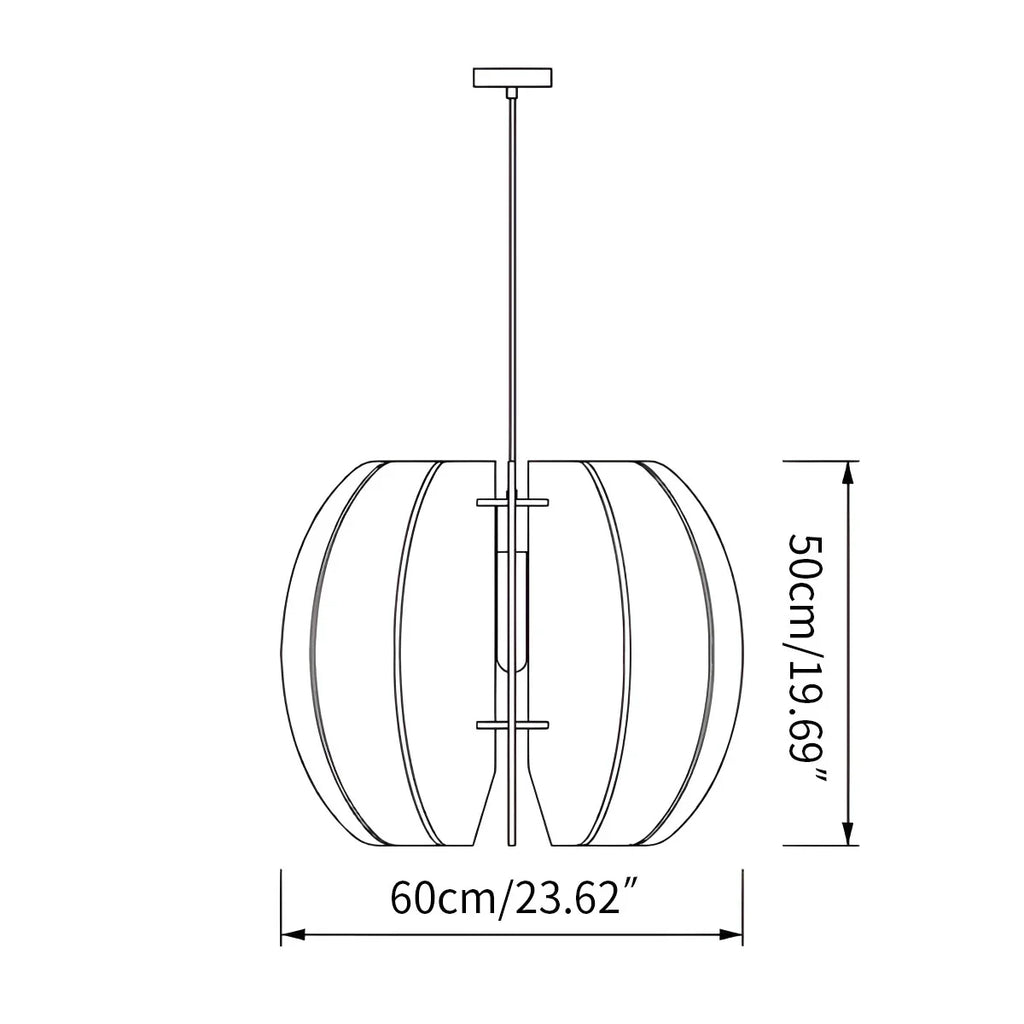 Circular Arc Piece Acoustic Pendant Light